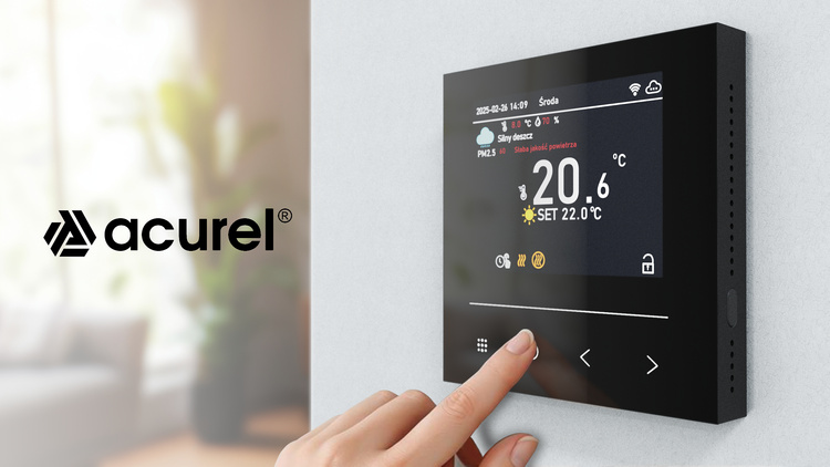 Mata grzewcza Acurel AC-MAT 4.5m² szer. 50cm 160W/m² z termostatem AC-TE002B-WIFI