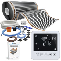 Folia grzewcza AC-305TM szer. 50cm 140W/m² z termostatem AD121 - Zestaw 22m²