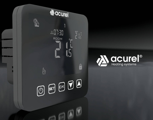 Folia grzewcza Acurel AC305P 11m² szer. 50cm 220W/m² z termostatem pokojowym AD121C