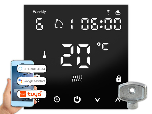 Termostat elektroniczny programowalny AD149C WIFI + KLUCZYK