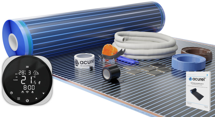 Folia grzewcza Acurel AC310T 9m² szer. 100cm 220W/m² z termostatem WiFi AD136