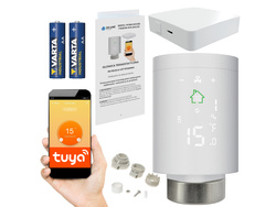 Kompletny zestaw Zigbee: 1x Głowica Termostatyczna + Gateway ZIGBEE + zasilanie
