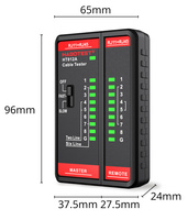 Tester Kabli Przewodów Sieciowych RJ11, RJ45, LAN HT812A
