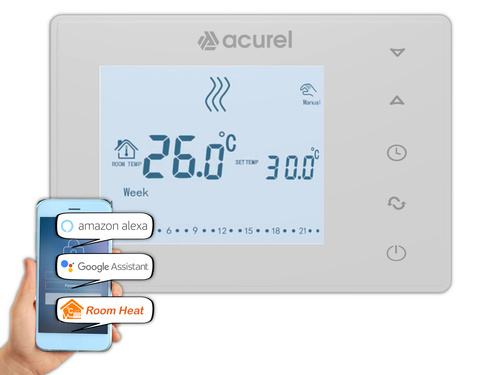 Termostat bezprzewodowy AD118 | RF + WI-FI | Smart sterowanie ogrzewaniem
