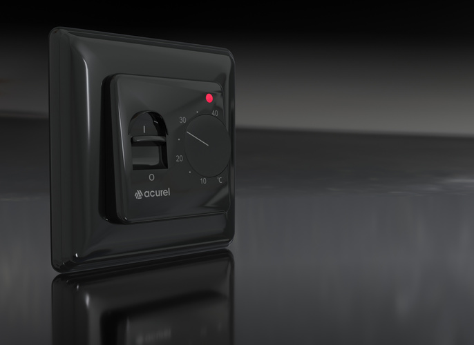 Folia grzewcza AC-305TM szer. 50cm 140W/m² z termostatem AD132B - Zestaw 2m²