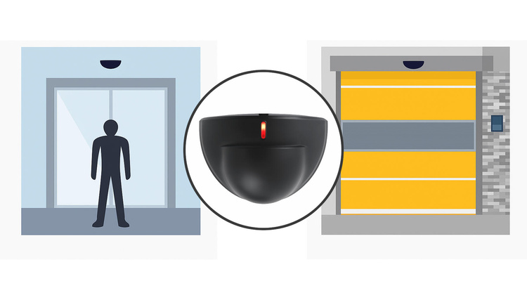 Mikrofalowy czujnik ruchu do drzwi automatycznych - 24GHz (AC-MCR18)