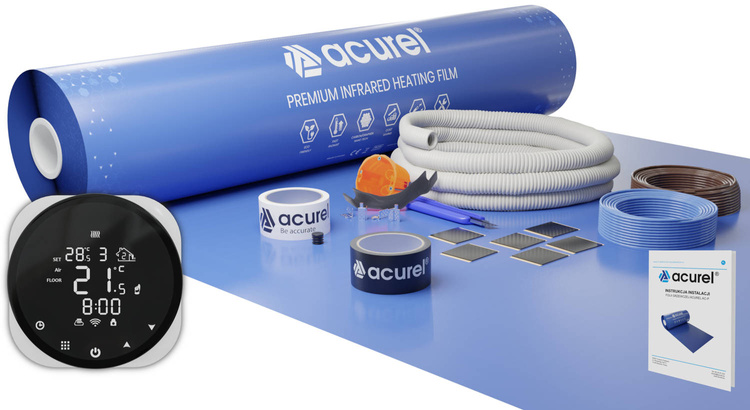 Folia grzewcza Acurel AC310P 2m² szer. 100cm 80W/m² z termostatem WiFi AD136