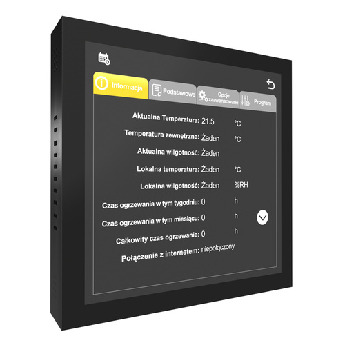 Termostat elektroniczny programowalny AC-TE001B POLSKIE MENU