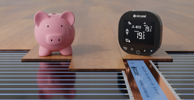 Folia grzewcza Acurel AC310T 2m² szer. 100cm 80W/m² z termostatem WiFi AD101C