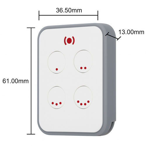 Pilot samokopiujący 4 kanały z portem USB - pasmo 433 i 868 MHz