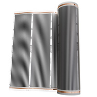 Folia grzewcza AC-310TM szer. 100cm 140W/m² z termostatem AD132B - Zestaw 5m²