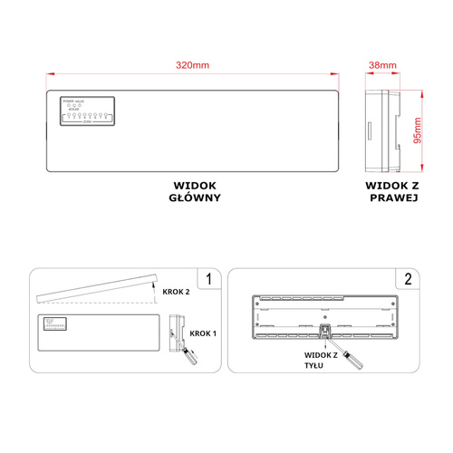 Zestaw sterowania ogrzewaniem podłogowym – 1 strefa (AD117-P + 1x AD148C)