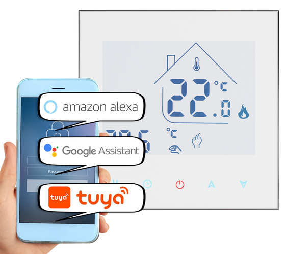 Folia grzewcza AC-305TL szer. 50cm 80W/m² z termostatem AD134 WIFI - Zestaw 31m²