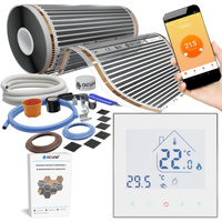 Folia grzewcza AC-305TL szer. 50cm 80W/m² z termostatem AD134 WIFI - Zestaw 7m²