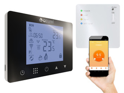 Sterownik pokojowy WiFi – beznapięciowy regulator do kotłów gazowych, pellet, ekogroszek