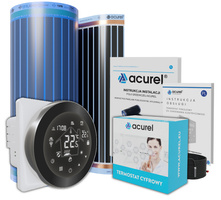 Folia grzewcza Acurel AC305T 30m² szer. 50cm 80W/m² z termostatem WiFi AD114C