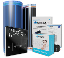 Folia grzewcza Acurel AC310T 21m² szer. 100cm 80W/m² z termostatem  pokojowym AD141C