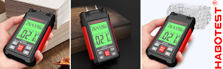 Miernik Wilgotności Drewna, Betonu, Materiałów HT633