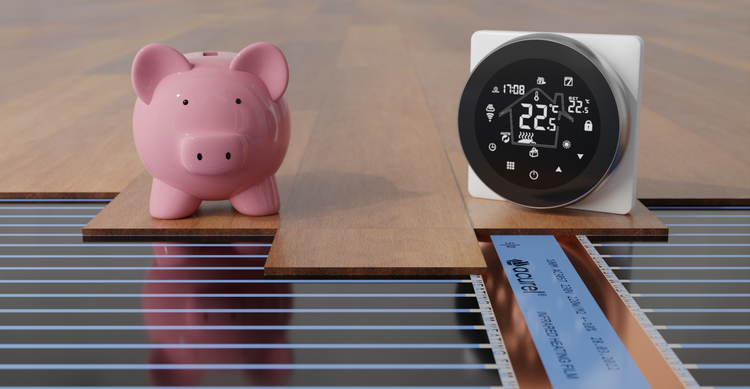 Folia grzewcza Acurel AC305T 11m² szer. 50cm 140W/m² z termostatem WiFi AD114C