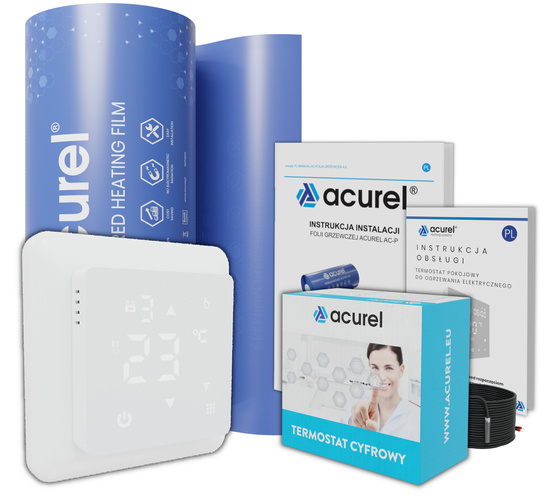 Folia grzewcza Acurel AC310P 11m² szer. 100cm 140W/m² z termostatem WiFi AD137