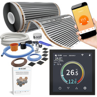Folia grzewcza AC-305TM szer. 50cm 140W/m² z termostatem AC-TE001B-WIFI - Zestaw 1m²