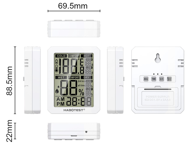 Stacja Pogodowa - Pomiar Temperatury i Wilgotności HT682