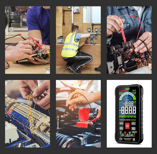 Multimetr True RMS NCV + funkcja latarki HT116