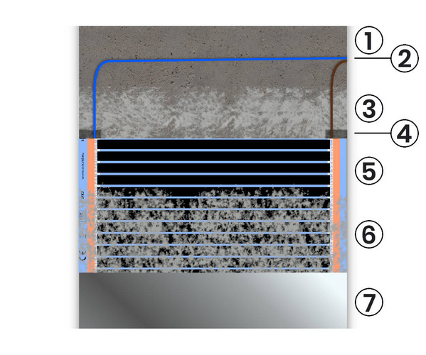 Folia grzewcza Acurel AC310T 2m² szer. 100cm 220W/m² - Zestaw pod lustro