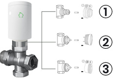 Głowica x5 + Centralka sterująca głowicą + bramka WiFi + baterie Varta