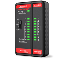 Tester Kabli Przewodów Sieciowych RJ11, RJ45, LAN HT812A