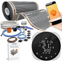 Folia grzewcza AC-305TL szer. 50cm 80W/m² z termostatem AD136 WIFI - Zestaw 16m²