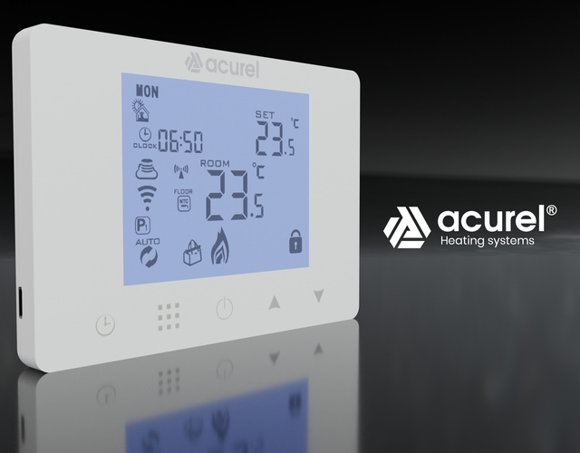 Mata grzewcza Acurel FT-MAT 3.5m² szer. 50cm 160W/m² z termostatem WiFi AD116