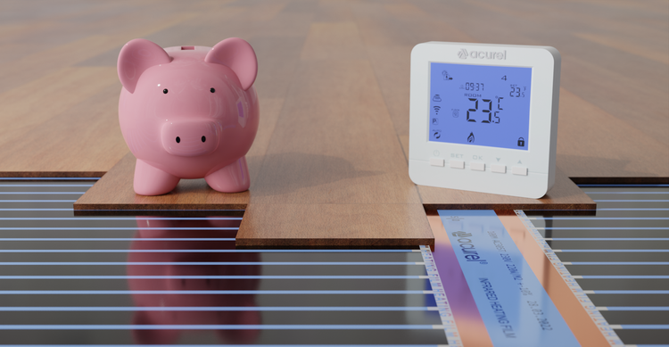 Folia grzewcza Acurel AC305T 1m² szer. 50cm 80W/m² z termostatem WiFi AD112