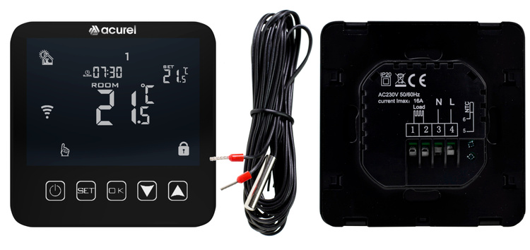 Folia grzewcza AC-305TM szer. 50cm 140W/m² z termostatem AD121C - Zestaw 11m²