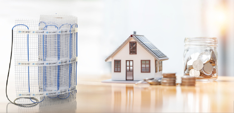 Mata grzewcza Acurel AC-MAT 7m² szer. 50cm 160W/m² z termostatem AC-TE002B-WIFI