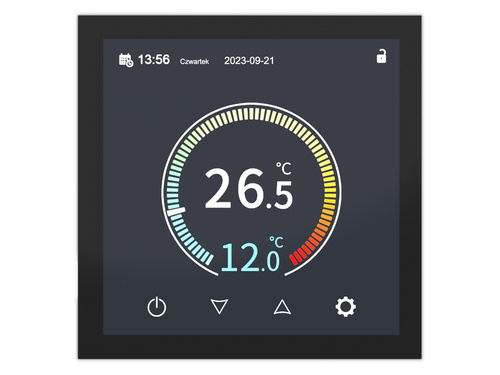 Termostat elektroniczny programowalny AC-TE001B POLSKIE MENU
