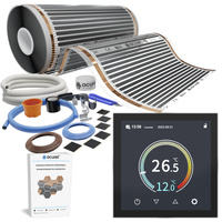 Folia grzewcza AC-305TL szer. 50cm 80W/m² z termostatem AC-TE001B - Zestaw 35m²