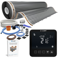 Folia grzewcza AC-310TL szer. 100cm 80W/m² z termostatem AD121C - Zestaw 24m²