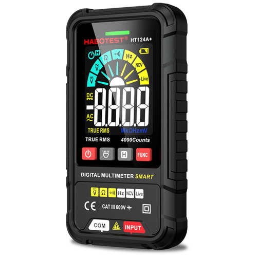 Multimetr True RMS NCV + funkcja latarki HT124A+