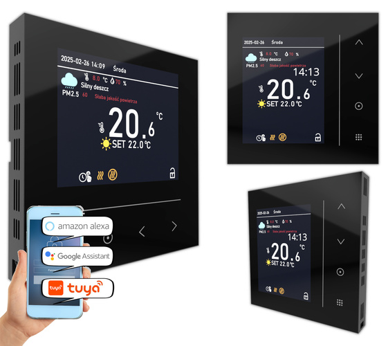 Mata grzewcza Acurel AC-MAT 7m² szer. 50cm 160W/m² z termostatem AC-TE002B-WIFI