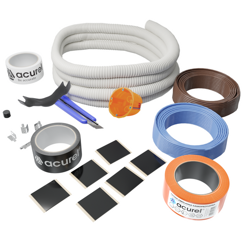 Folia grzewcza Acurel AC310P 3m² szer. 100cm 220W/m²  + akcesoria montażowe