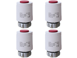 Siłownik termoelektryczny 230V NC M28x1.5 - 4 sztuki