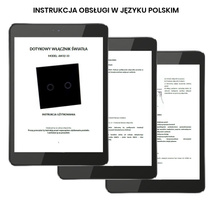 Dotykowy włącznik światła szklany potrójny złoty z pilotem