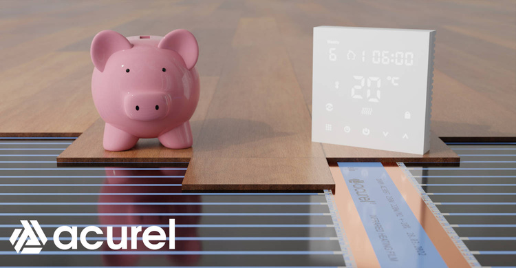 Folia grzewcza Acurel AC310T 9m² szer. 100cm 220W/m² z termostatem pokojowym AD146