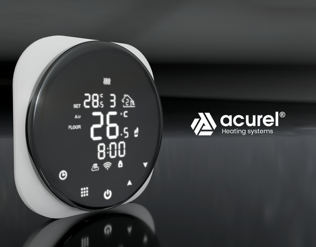 Folia grzewcza AC-310TM szer. 100cm 140W/m² z termostatem AD136 WIFI - Zestaw 8m²