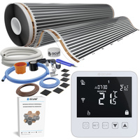 Folia grzewcza AC-310TM szer. 100cm 140W/m² z termostatem AD121 - Zestaw 21m²