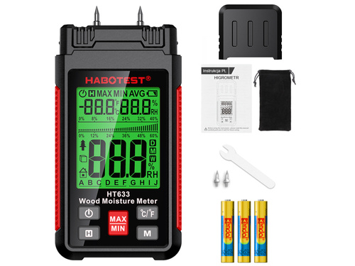 Miernik Wilgotności Drewna, Betonu, Materiałów HT633