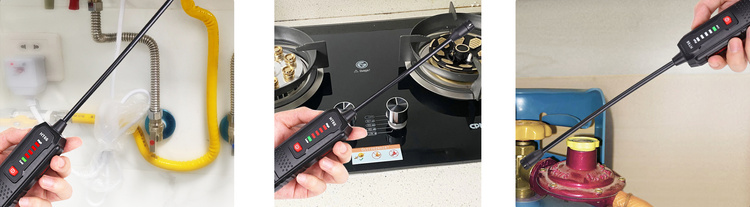 Detektor wycieku gazów palnych z sondą 17cm HT66