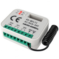 Odbiornik sterownik uniwersalny 2 kanałowy 300-868MHz - 12-30V DC