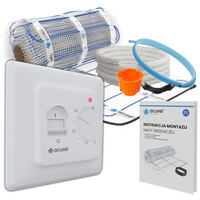 Mata grzewcza Acurel AC-MAT 12m² szer. 50cm 160W/m² z termostatem pokojowym AD132